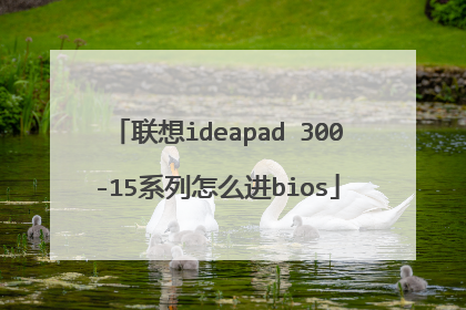 联想ideapad 300-15系列怎么进bios