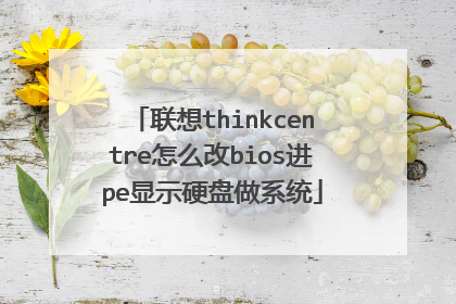 联想thinkcentre怎么改bios进pe显示硬盘做系统