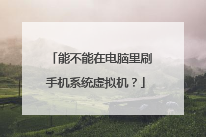 能不能在电脑里刷手机系统虚拟机？