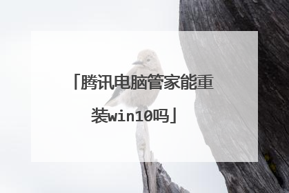 腾讯电脑管家能重装win10吗