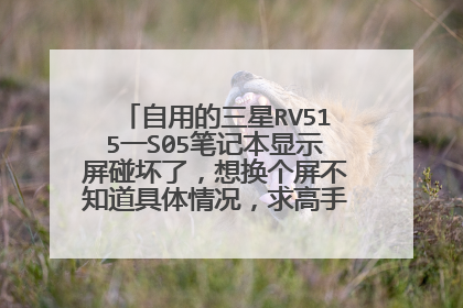 自用的三星RV515一S05笔记本显示屏碰坏了,想换个屏不知道具体情况,求高手指点,要具体些……