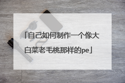自己如何制作一个像大白菜老毛桃那样的pe
