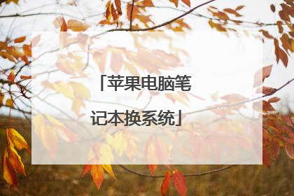 苹果电脑笔记本换系统