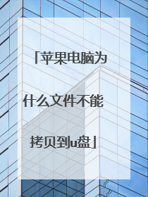 苹果电脑为什么文件不能拷贝到u盘