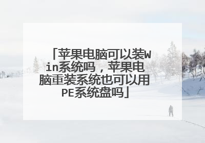 苹果电脑可以装Win系统吗,苹果电脑重装系统也可以用PE系统盘吗
