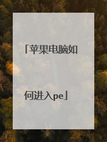 苹果电脑如何进入pe