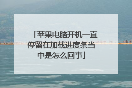 苹果电脑开机一直停留在加载进度条当中是怎么回事