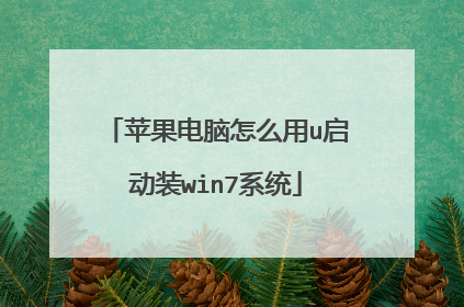 苹果电脑怎么用u启动装win7系统