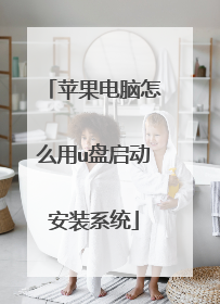 苹果电脑怎么用u盘启动安装系统