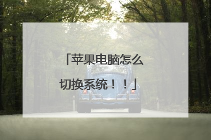 苹果电脑怎么切换系统!!