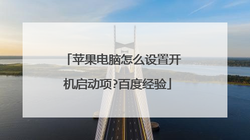 苹果电脑怎么设置开机启动项?百度经验