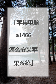 苹果电脑a1466怎么安装苹果系统