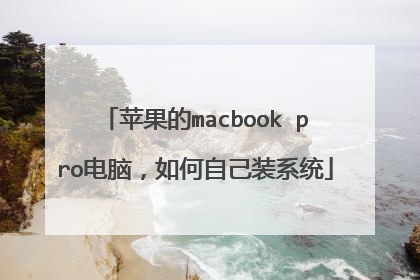 苹果的macbook pro电脑,如何自己装系统