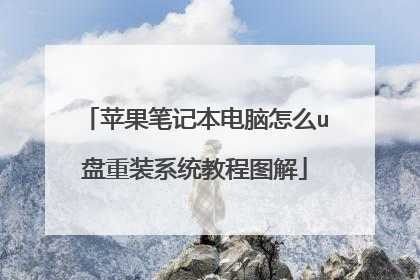 苹果笔记本电脑怎么u盘重装系统教程图解