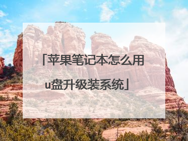 苹果笔记本怎么用u盘升级装系统