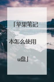 苹果笔记本怎么使用u盘
