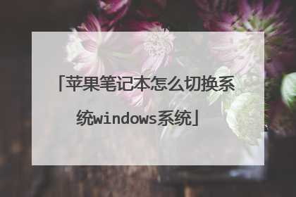 苹果笔记本怎么切换系统windows系统