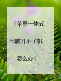 苹果一体式电脑开不了机怎么办