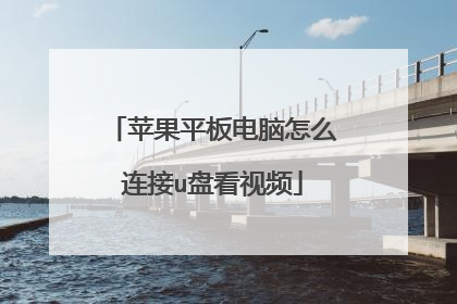 苹果平板电脑怎么连接u盘看视频