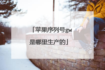 苹果序列号gw是哪里生产的
