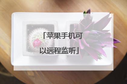 苹果手机可以远程监听