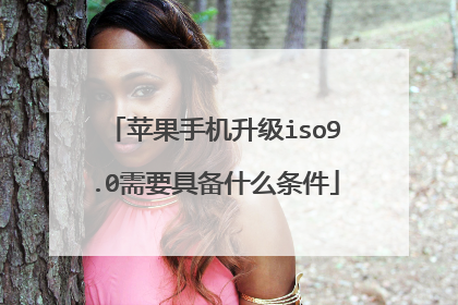 苹果手机升级iso9.0需要具备什么条件