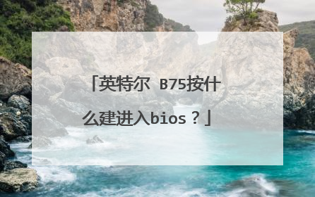 英特尔 B75按什么建进入bios?