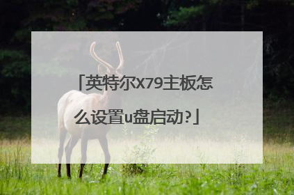 英特尔X79主板怎么设置u盘启动?