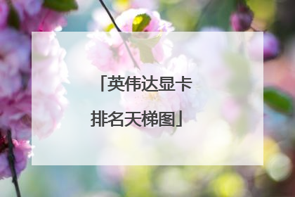 英伟达显卡排名天梯图