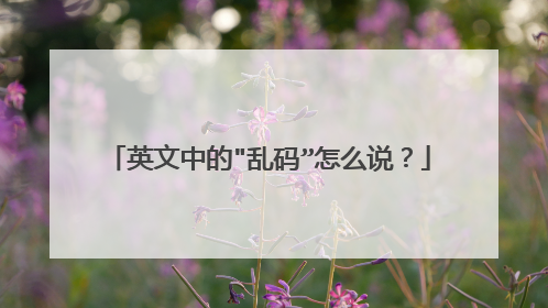英文中的