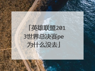 英雄联盟2013世界总决赛pe为什么没去