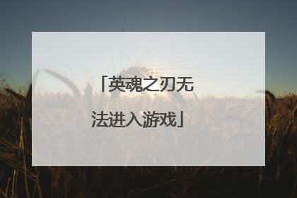 英魂之刃无法进入游戏