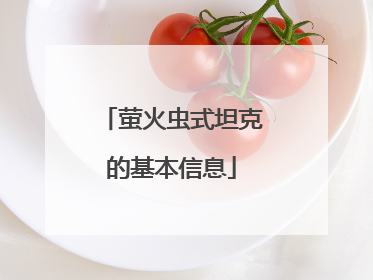 萤火虫式坦克的基本信息
