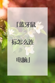 蓝牙鼠标怎么连电脑