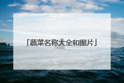 蔬菜名称大全和图片