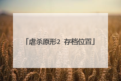 虐杀原形2 存档位置