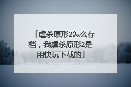 虐杀原形2怎么存档,我虐杀原形2是用快玩下载的