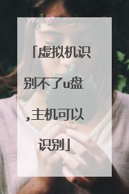虚拟机识别不了u盘,主机可以识别