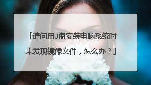 请问用U盘安装电脑系统时 未发现镜像文件,怎么办?