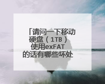 请问一下移动硬盘(1TB)使用exFAT的话有哪些坏处?对日常使用有哪些影响?