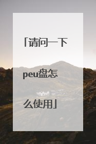 请问一下peu盘怎么使用