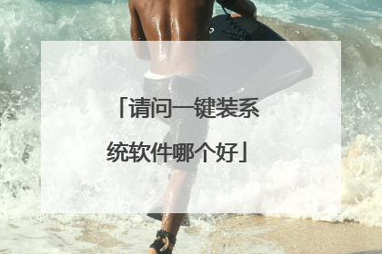 请问一键装系统软件哪个好