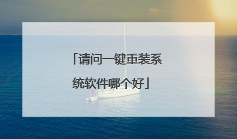 请问一键重装系统软件哪个好