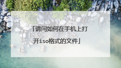 请问如何在手机上打开iso格式的文件