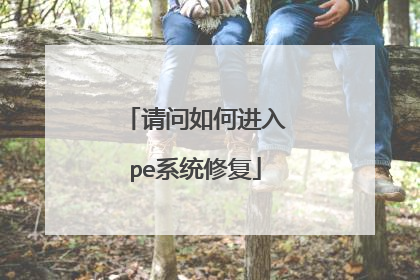 请问如何进入pe系统修复
