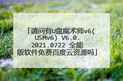 请问有U盘魔术师v6(USMv6) V6.0.2021.0722 全能版软件免费百度云资源吗