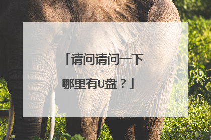 请问请问一下哪里有U盘？