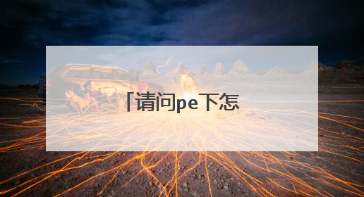 请问pe下怎么安装esd