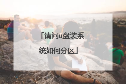请问u盘装系统如何分区