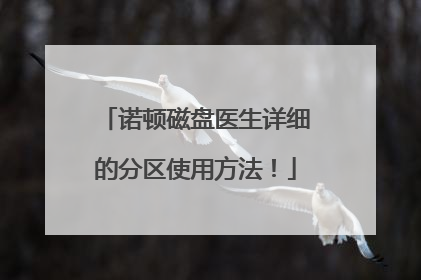 诺顿磁盘医生详细的分区使用方法!